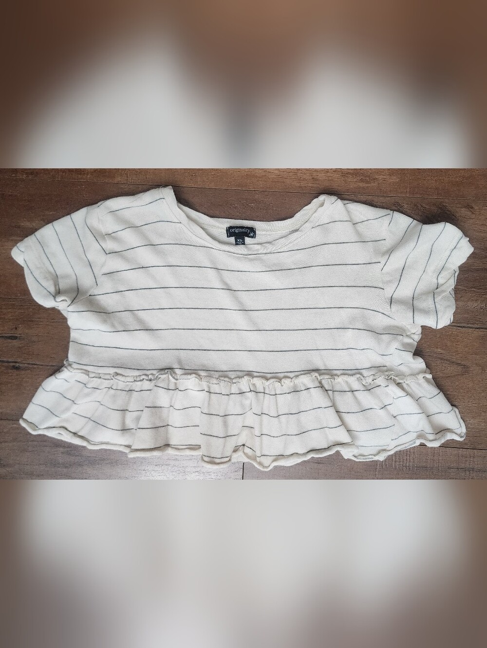 Originality Cropped Baby Doll Top, Size XS